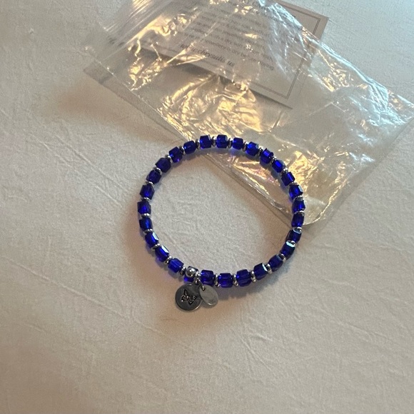 CHRYSALIS • Earth Blue Wrap Bangle Bracelet • Adjustable • - Picture 9 of 9